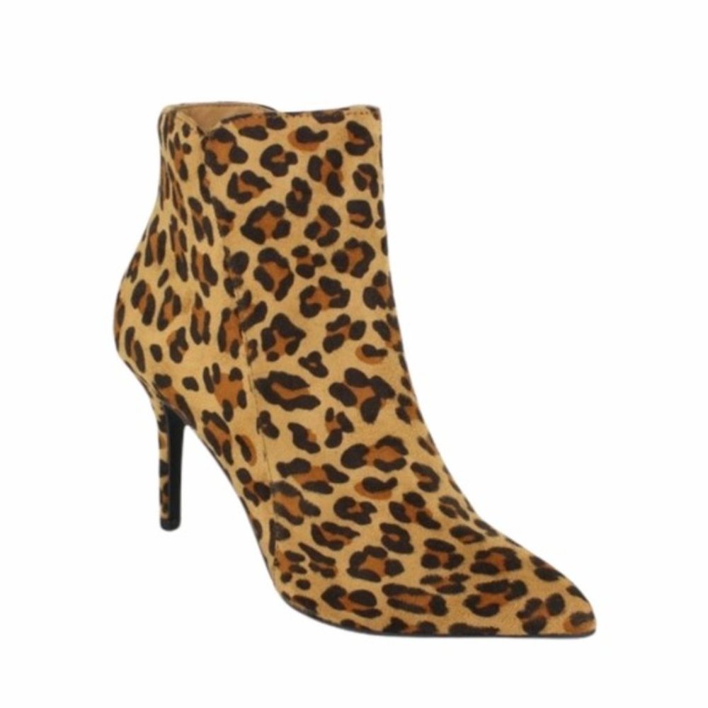 Zigi Soho Savida Leopard Print Heeled Ankle Boots - Picture 2 of 12